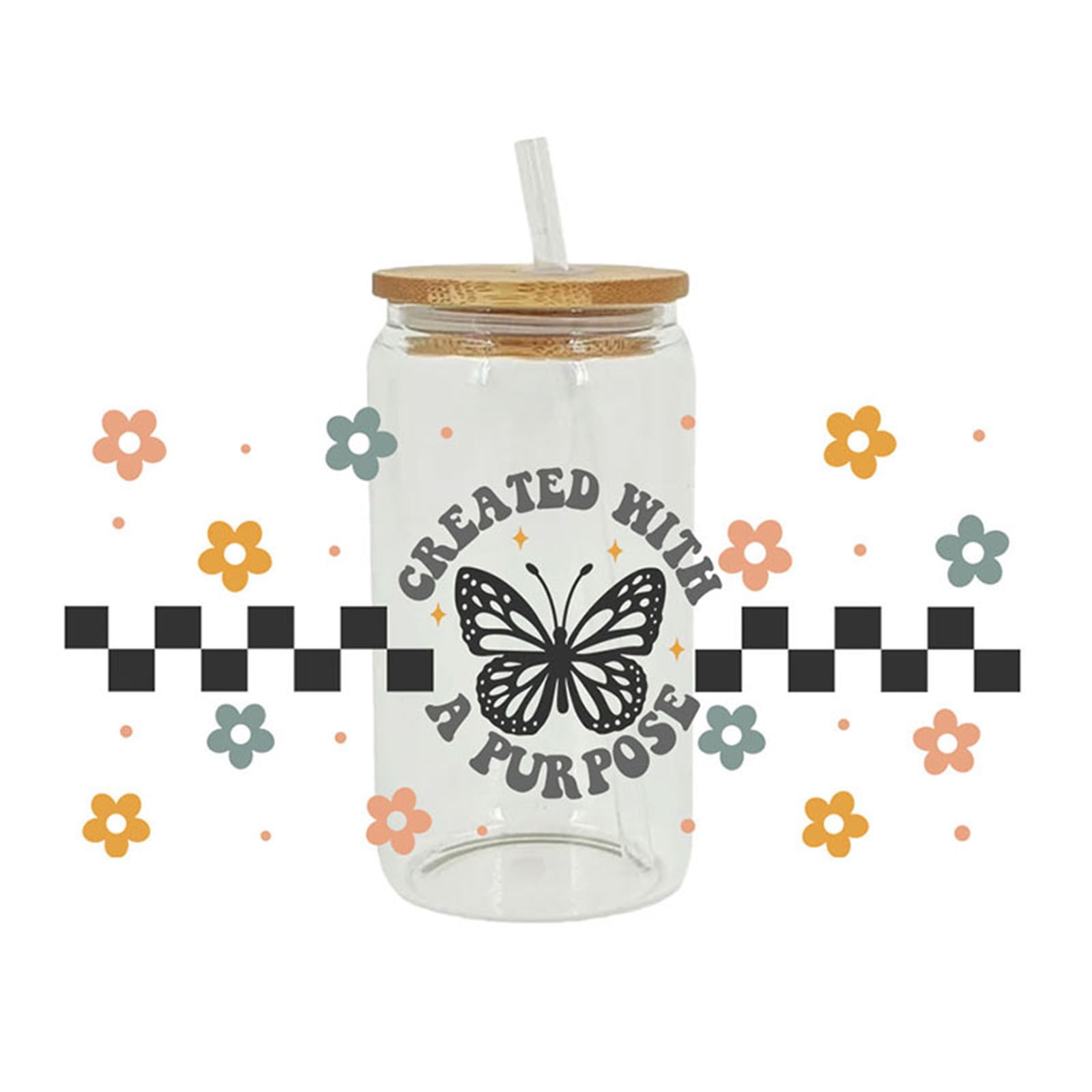 Moocorvic Cup Wrap Transfer Stickers for Glass, Fall Decorations Indoor