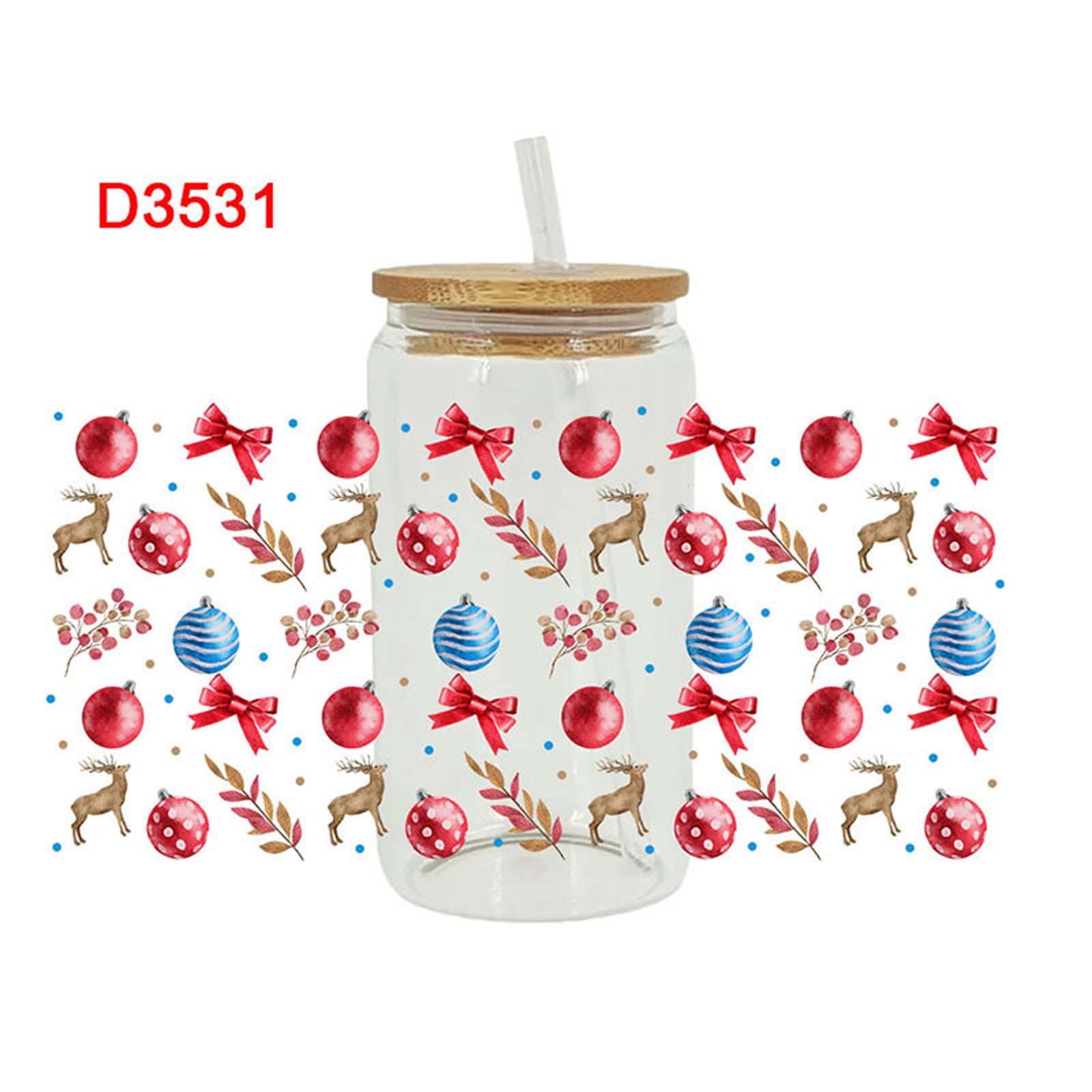 Moocorvic Cup Wrap Transfer Stickers for Glass, Fall Decorations Indoor