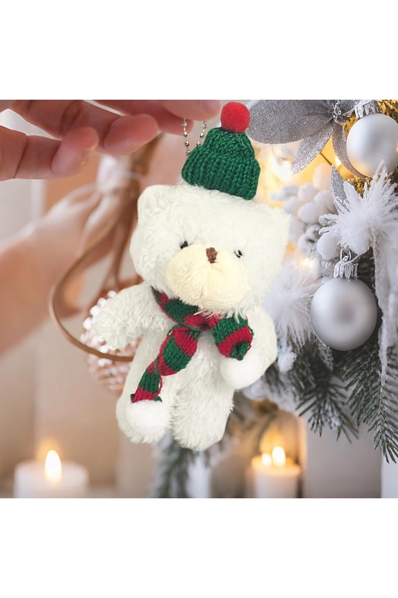 Cute Bear Plush Stuffed Keychain Valentine's Day Gifts for Women,Mom