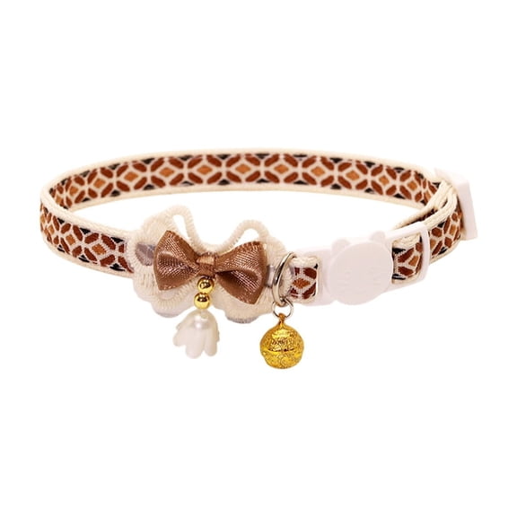 Moocorvic Cute Cat Collar with Bell And Quick-Release Strong Buckle