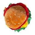 thumbnail image 1 of Moocorvic Cute Cat Food Costume Funny Hamburger Hat Soft Small Pet Headwear for Puppy Dog,L, 1 of 5