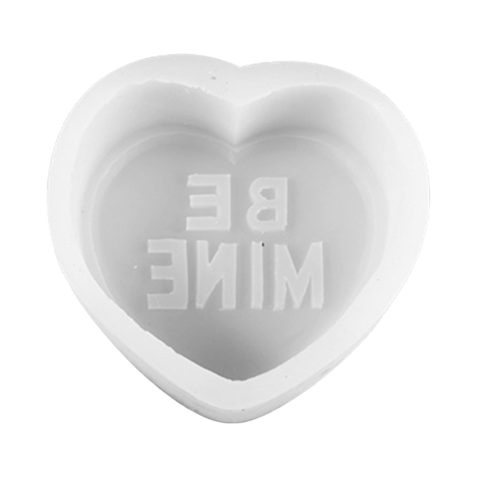 Visland Creative 3D Letters Love Silicone Candle Mold DIY Heart Candle Making Resin Soap Mold Valentine's Day Gift Home Decor Craft, True Love