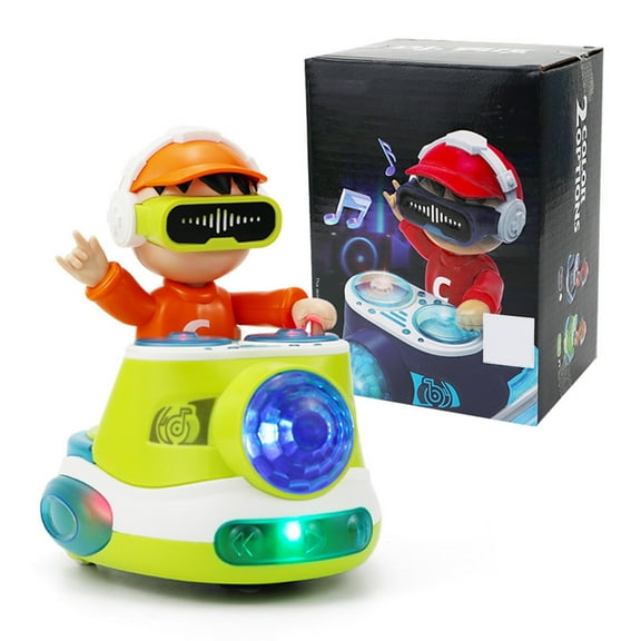 Moocorvic Dancing DJ Musical Toy with Dynamic Music and Colorful Lights,Green