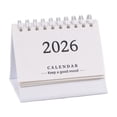 thumbnail image 1 of Moocorvic Desk Calendar 2025-2026, from July 2025 to December 2026,19 Monthly, Mini Standing Flip Calendar 2026 for Office or Home(White), 1 of 3