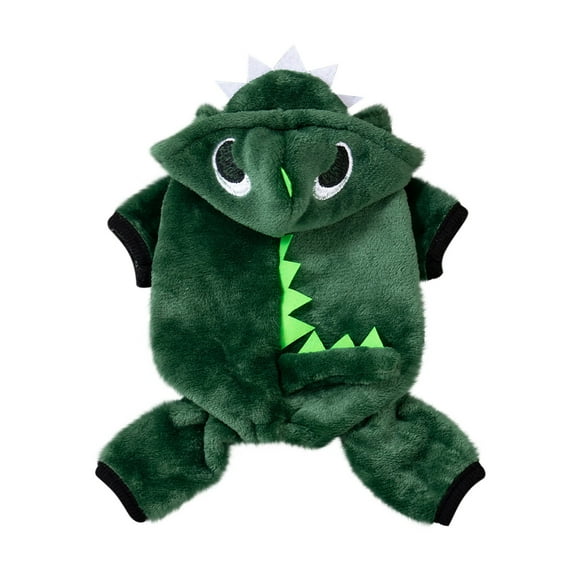 Moocorvic Dinosaur Shape Pet Dog Clothes Winter Warm Comfortable Small Dog Sweaters,L