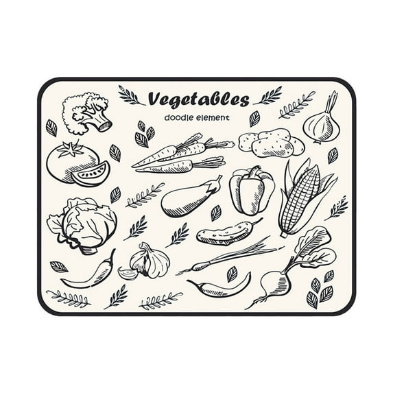 Moocorvic Dish Drying Mat For Kitchen Countertop 15.7x11.8IN, Absorbent Suede Dish Pad With Non-slip Rubber Backeds, Hide Stain Dish Rack Mat