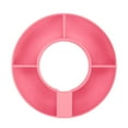 thumbnail image 1 of Moocorvic Divided Serving Dishes Four Partition Silicone Snack Platter Reusable Platter for Chips and Dip, Candy and Snacks(Light-Pink), 1 of 5