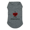 thumbnail image 1 of Moocorvic Dog Clothes Soft Fleece Vest I Love My Mom Pet Pullover Jacket for Dogs Cats Pet Costumes Under $5(Gray,S), 1 of 4