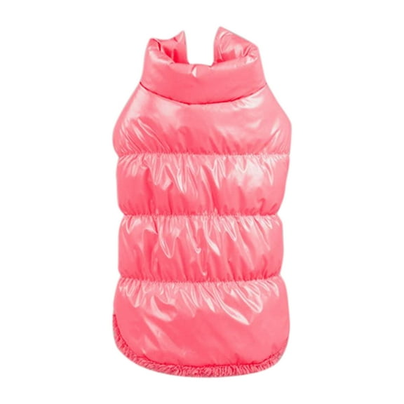 Moocorvic Dog Coats, Waterproof Windproof Warm Dog Clothes Cold Weather Jacket Pet Puppy Cat Vest(Pink,S)