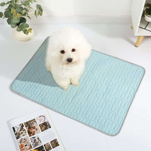 Moocorvic Dog Cooling Mat for Summer, Washable Ice Silk Pet Cool Pad for Dogs, Cats, Indoor & Outdoor Use, Bed, Sofas, Crate