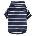 thumbnail image 1 of Moocorvic Dog Pullover Shirt High Collar Coat with Stripes for Small Medium Dogs, Pet Puppy Pajamas Cat Clothes for Indoor Outdoor Play(Blue,S), 1 of 9