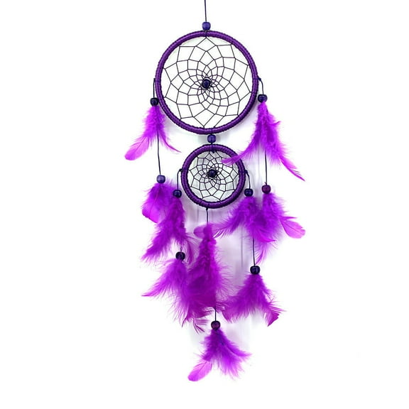 Moocorvic Dream Catcher,Feather Handmade Lace Bead Wall Art Hanging Ornament Gift Bedroom Living Room Decoration