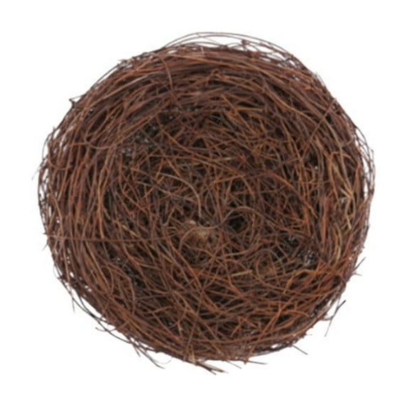 Moocorvic Easter Artificial Bird Nest Rattan Woven Birdhouse for Crafts Home Party Wedding Patio Garden Yard Decor Brown 4Inches