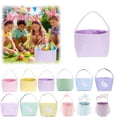 thumbnail image 1 of Moocorvic Easter Basket, Tote Bags Egg Hunt Bunny Baskets Party Favor Supplies Easter Basket Stuffers,Purple, 1 of 7