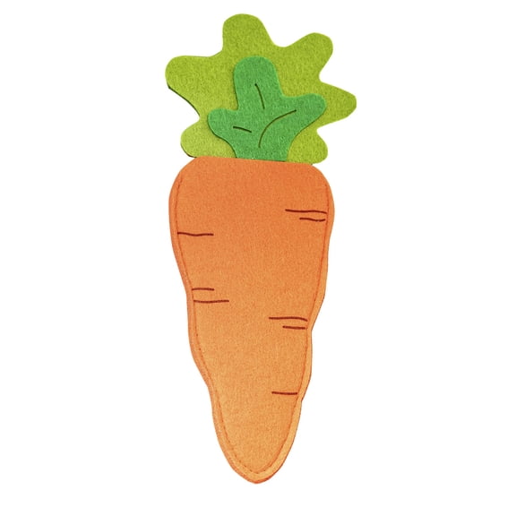 Moocorvic Easter Carrot Utensil Cutlery Holders Bag, Felt Party Knife And Fork Pouch Dining Tableware Cover Easter Table Decoration