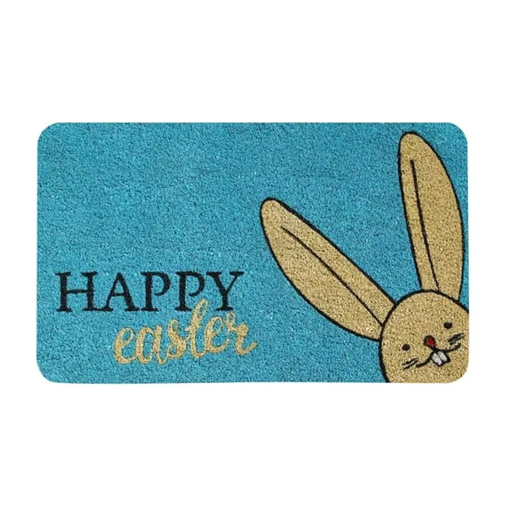 Moocorvic Easter Decoration Doormat Easter Gnome Door Mat,Easter Eggs Anti-skid Bottom Floor,Easter Decoration for Outdoor Indoor, Entrance Doormat, Spring Floor Mat,