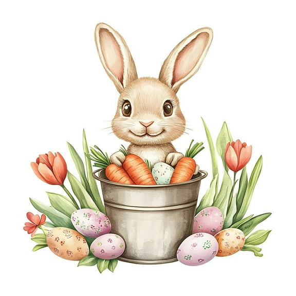 Moocorvic Easter Decorations Window Clings Bunny Stickers with Eggs Decals for Easter Spring Door Wall Window Decorations