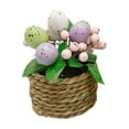 thumbnail image 1 of Moocorvic Easter Eggs Artificial Woven Easter Basket Potted Plants Ideal Gifts Office Home Decor Tabletop Centerpiece, 1 of 7