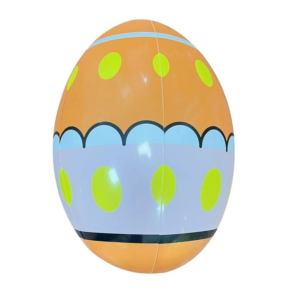 Moocorvic Easter Eggs Inflatables Outdoor Decorations 16 Inch Colorful Inflatables Kids Toys Yard Garden Party