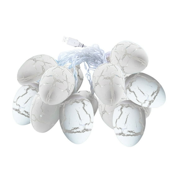 Moocorvic Easter Eggs Wire String Lights USB Powered Operated Light Party Home Decor Lamps