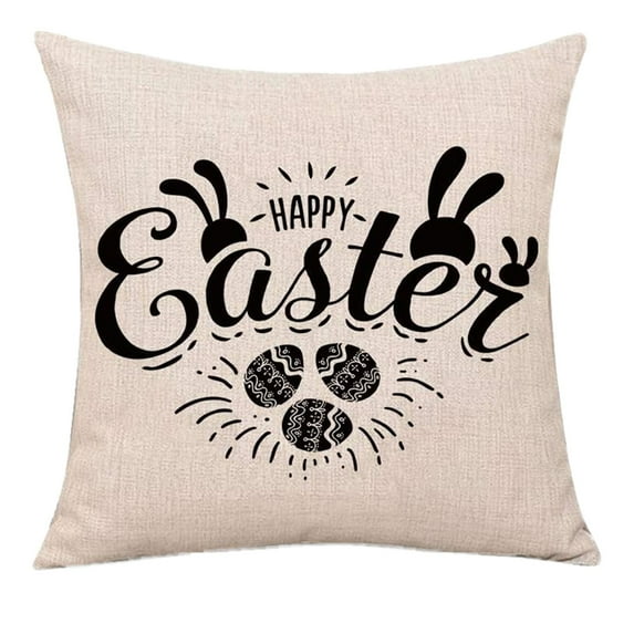 Moocorvic Easter Pillow Easter Decor Easter Pillow Covers Rabbit,Easter Bunny Egg Decorative Throw Pillow Sofa Cushion Cover Home Decor Pillow for Outdoor,Easter Gifts Easter Toys,