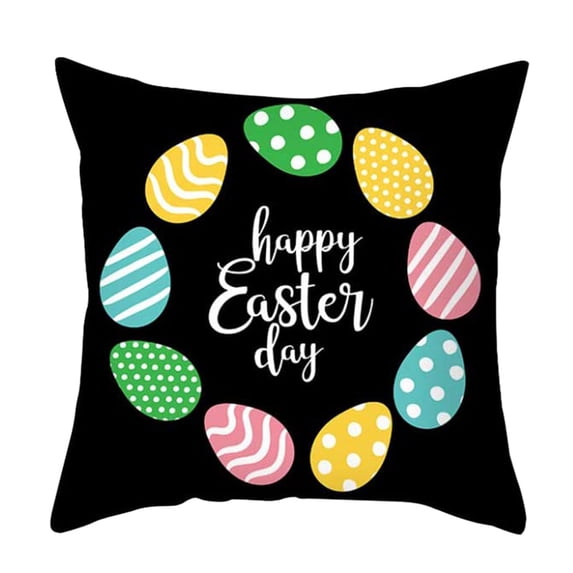 Moocorvic Easter Pillow Easter Decor Easter Pillow Covers Rabbit,Easter Bunny Egg Decorative Throw Pillow Sofa Cushion Cover Home Decor Pillow for Outdoor,Easter Gifts Easter Toys,