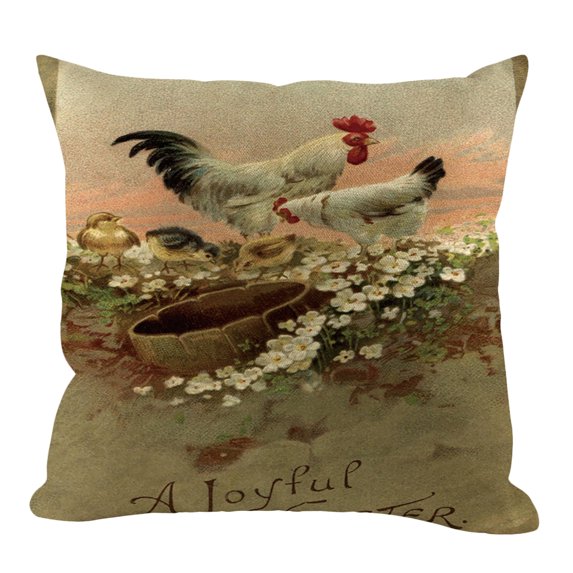 Moocorvic Easter Pillow Easter Decor Easter Pillow Covers Rabbit,Easter Bunny Egg Decorative Throw Pillow Sofa Cushion Cover Home Decor Pillow for Outdoor,Easter Gifts Easter Toys,