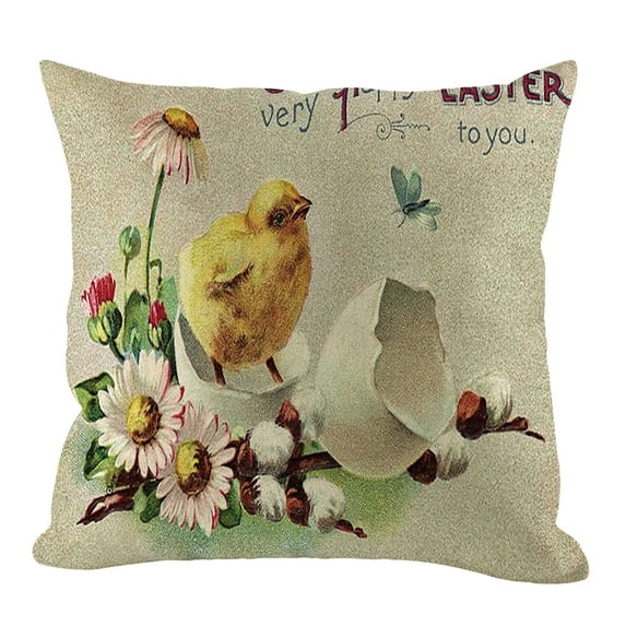 Moocorvic Easter Pillow Easter Decor Easter Pillow Covers Rabbit,Easter Bunny Egg Decorative Throw Pillow Sofa Cushion Cover Home Decor Pillow for Outdoor,Easter Gifts Easter Toys,