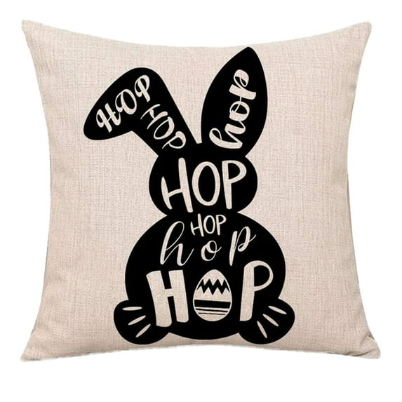 Moocorvic Easter Pillow Easter Decor Easter Pillow Covers Rabbit,Easter Bunny Egg Decorative Throw Pillow Sofa Cushion Cover Home Decor Pillow for Outdoor,Easter Gifts Easter Toys,
