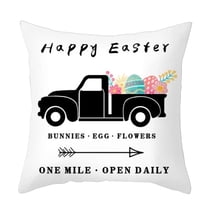 Moocorvic Easter Pillow Easter Decor Easter Pillow Covers Rabbit,Easter Bunny Egg Decorative Throw Pillow Sofa Cushion Cover Home Decor Pillow for Outdoor,Easter Gifts Easter Toys,
