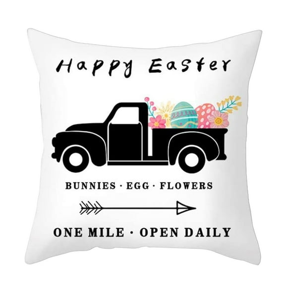 Moocorvic Easter Pillow Easter Decor Easter Pillow Covers Rabbit,Easter Bunny Egg Decorative Throw Pillow Sofa Cushion Cover Home Decor Pillow for Outdoor,Easter Gifts Easter Toys,