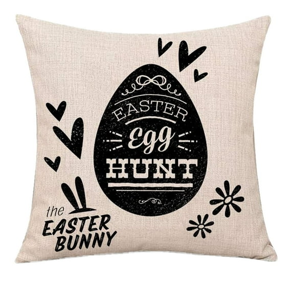 Moocorvic Easter Pillow Easter Decor Easter Pillow Covers Rabbit,Easter Bunny Egg Decorative Throw Pillow Sofa Cushion Cover Home Decor Pillow for Outdoor,Easter Gifts Easter Toys,