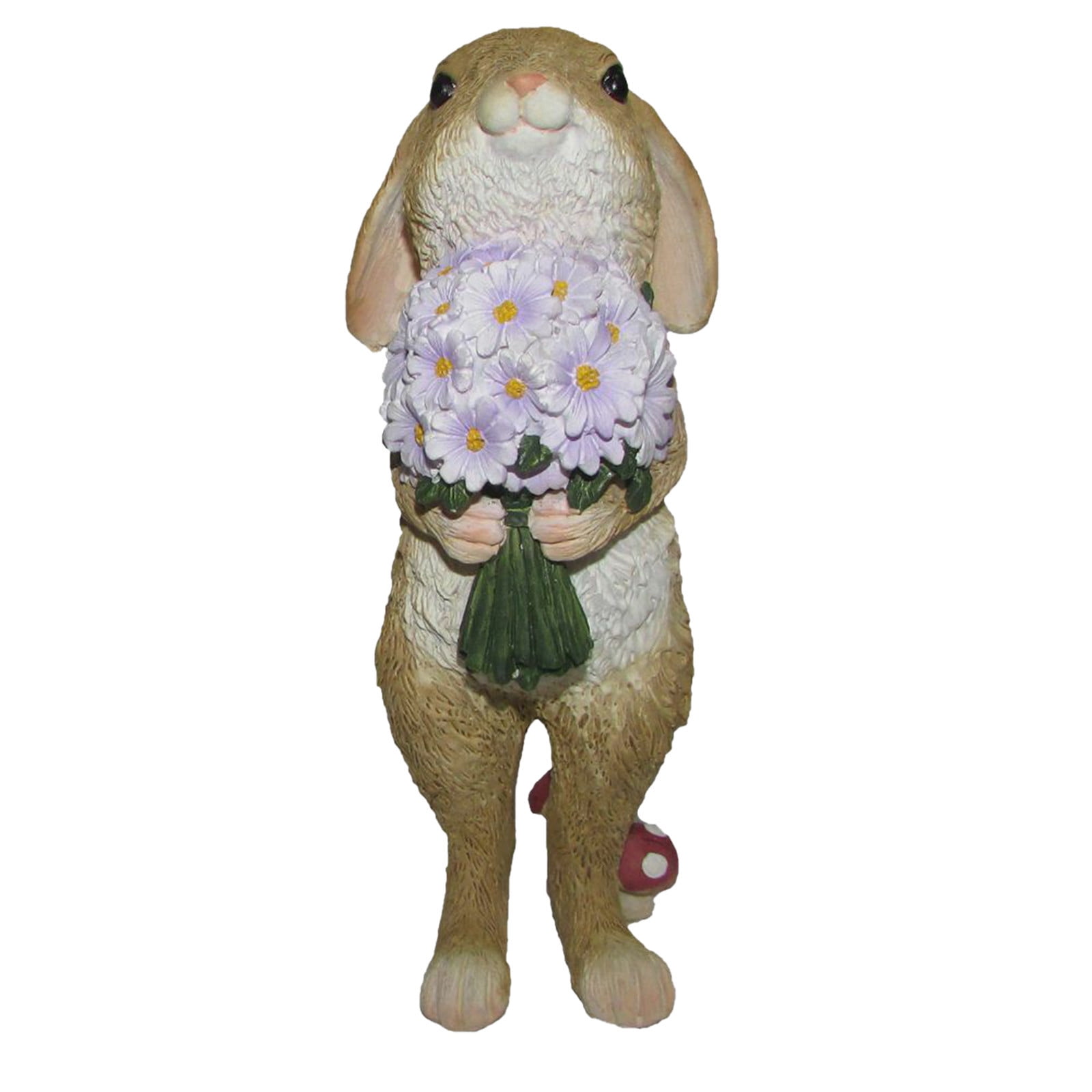Moocorvic Easter Rabbit Doll Decoration Bunny Figurine Bunny Cake Topper for Birthday Gift Desk Decorations Rabbit Cake Decoration, Miniature Fairy Garden Decoration