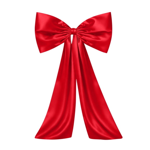 Moocorvic Extra Large Christmas Satin Bows Christmas Tree Topper Decorations, Birthday Wedding Party Decor 43x16 Inch,Red