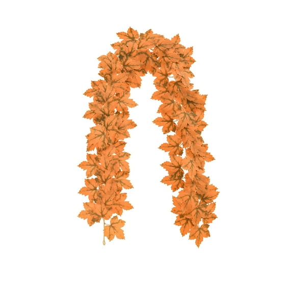 Moocorvic Fall Garland Maple Leaf Thanksgiving Garland Hanging Vine Fall Wedding Decor