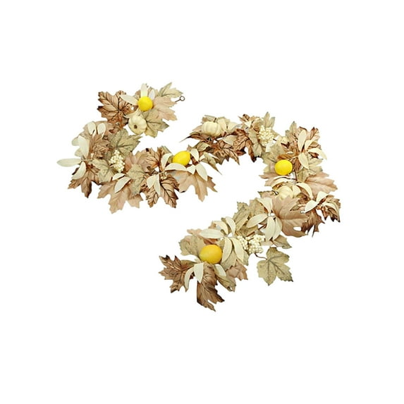 Moocorvic Fall Garland Maple Leaf Thanksgiving Garland Hanging Vine Fall Wedding Decor