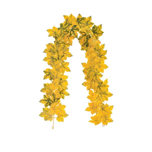 Moocorvic Fall Garland Maple Leaf Thanksgiving Garland Hanging Vine Fall Wedding Decor