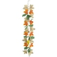 thumbnail image 1 of Moocorvic Fall Maple Garland, Artificial Fall Leave Vines Garland Colorful Autumn Decor for Home Wedding Party Thanksgiving Dinner Fireplace Door Frame, 1 of 7
