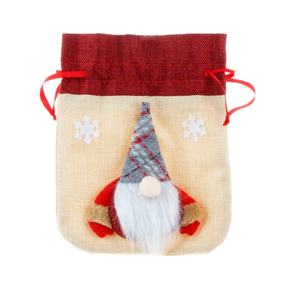 Moocorvic Fashion Christmas Socks Gift Bag Christmas Pattern Christmas Decoration Goodybag