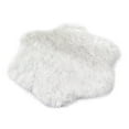 thumbnail image 1 of Moocorvic Faux Fur Rug White Rug for Bedroom, Wool Imitation Sheepskin Rugs Faux Non Slip Bedroom Carpet Mats(23.7x23.7inch), 1 of 3