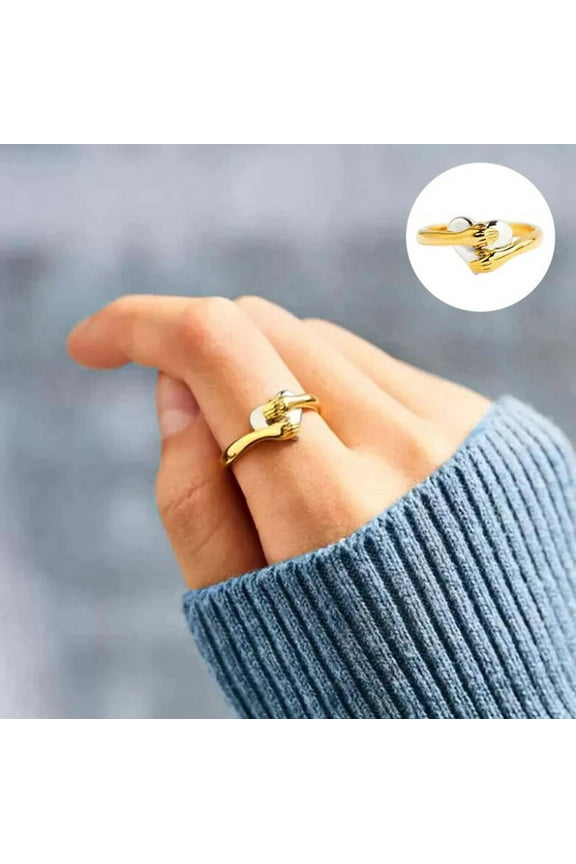 Feel My Love Heart Ring,Women Fashion Peach Heart Ring Valentine's Day Gift Birthday Gift For Her