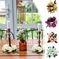 thumbnail image 1 of Moocorvic Floral Candle Rings, Artificial Rose Mini Wreath for Tealight, 7.87 Inch, 1 of 6