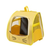 Moocorvic Foldable Cat Backpack Carrier Anti-Scratch Mesh Pet Bag, Foldable Travel Cage for Hiking,14Inch