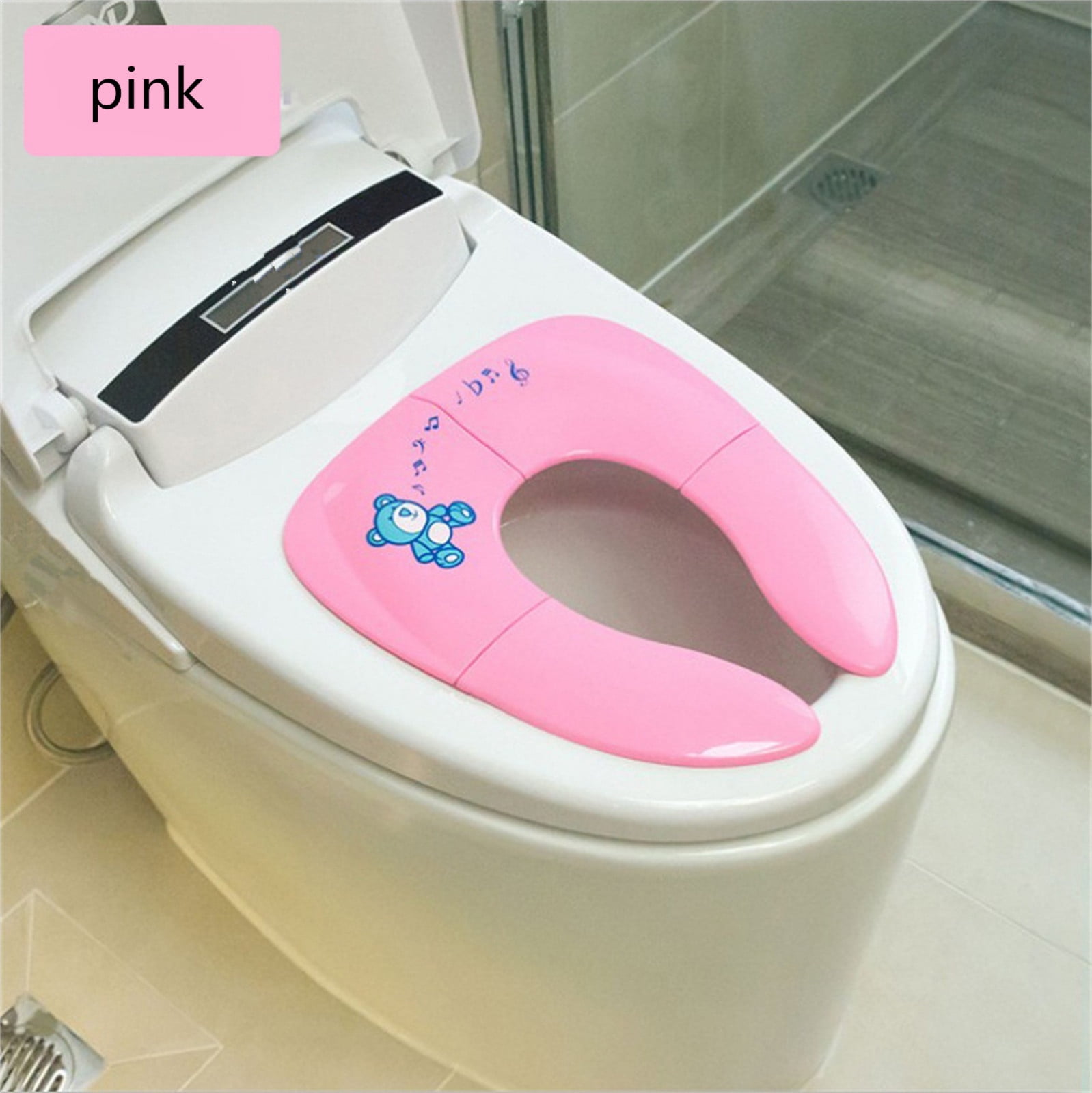 Moocorvic Foldable Potty Seat for Toddler Travel, Kids Toilet Seat