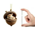 thumbnail image 1 of Moocorvic Forest Animal Acorn Ornaments for Christmas Tree, Winter Birthday Party Supplies Holiday Gifts 3.15 Inch, 1 of 9