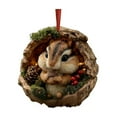 thumbnail image 1 of Moocorvic Forest Animal Christmas Ornaments, Christmas Tree Hanging Decorations Gifts for Animal Lovers 4'', 1 of 6