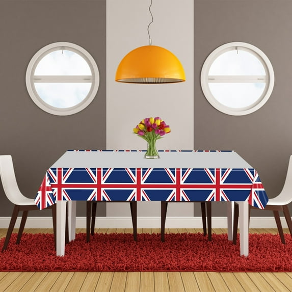 Moocorvic Fourth of July Decorations Party Supplies Tablecloth, Contain For Napkins/ Paper Plates/Paper Cup/Tablecloth, Used In Parties, Barbecues(7.3x3.6ft)