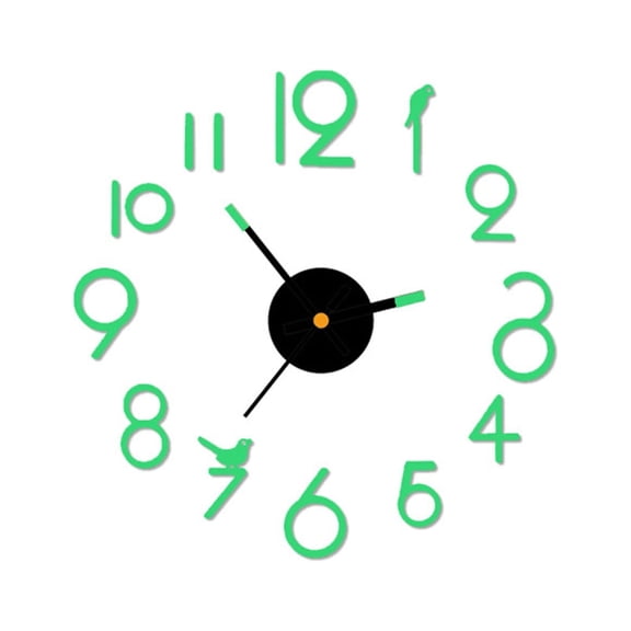 Moocorvic Frameless DIY Wall Clock,Large Modern 3D Mirror Modern Silent Wall Clock Decor Sticker DIY Clock kit for Home Living Room Bedroom Office Wall Decorations,