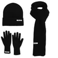 thumbnail image 1 of Moocorvic Gifts for Women Mom Beanie Hat Scarf Gloves Set, Winter Warm Long Scarf Neck Warmer Touchscreen Gloves,Black, 1 of 1