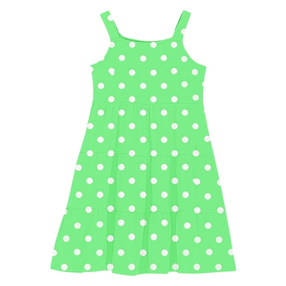 Moocorvic Girls Dresses Spaghetti Strap Button Down Sleeveless Summer Casual Sundress A-line Dress with Pockets